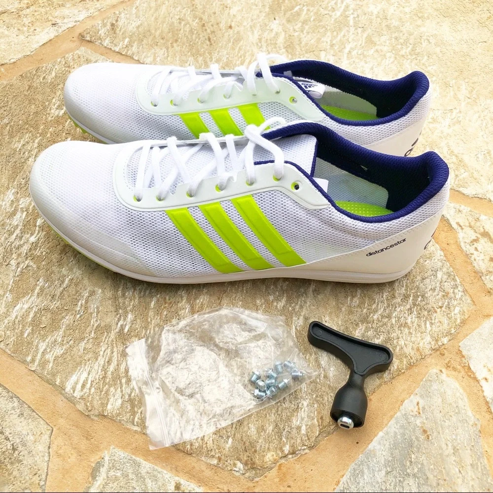Adidas Distancestar‎ White Track Running Shoes 12
